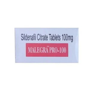 Malegra Pro 100 in Pink Tablet with Sildenafil 10 Tablet Pack.