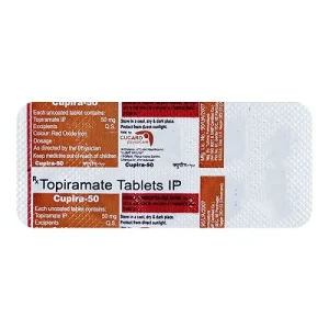 Cupira 50 mg Topiramate 10 tablets strip for migraine