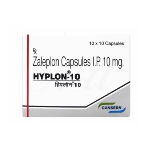 Hyplon Zaleplon 10 mg capsules, a non-benzodiazepine medication for insomnia relief