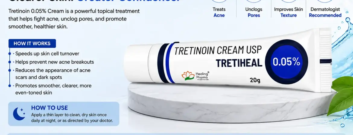 Tretinoin 0.05% Cream: Once-Daily Treatment for Moderate to Severe Acne