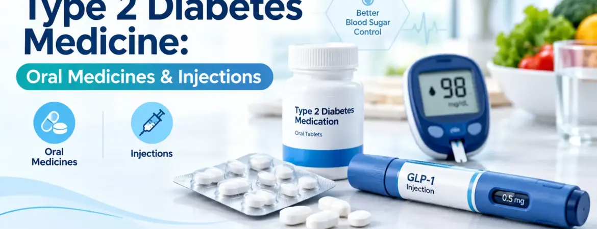 Type 2 Diabetes Medicine: Oral Medicines & Injections
